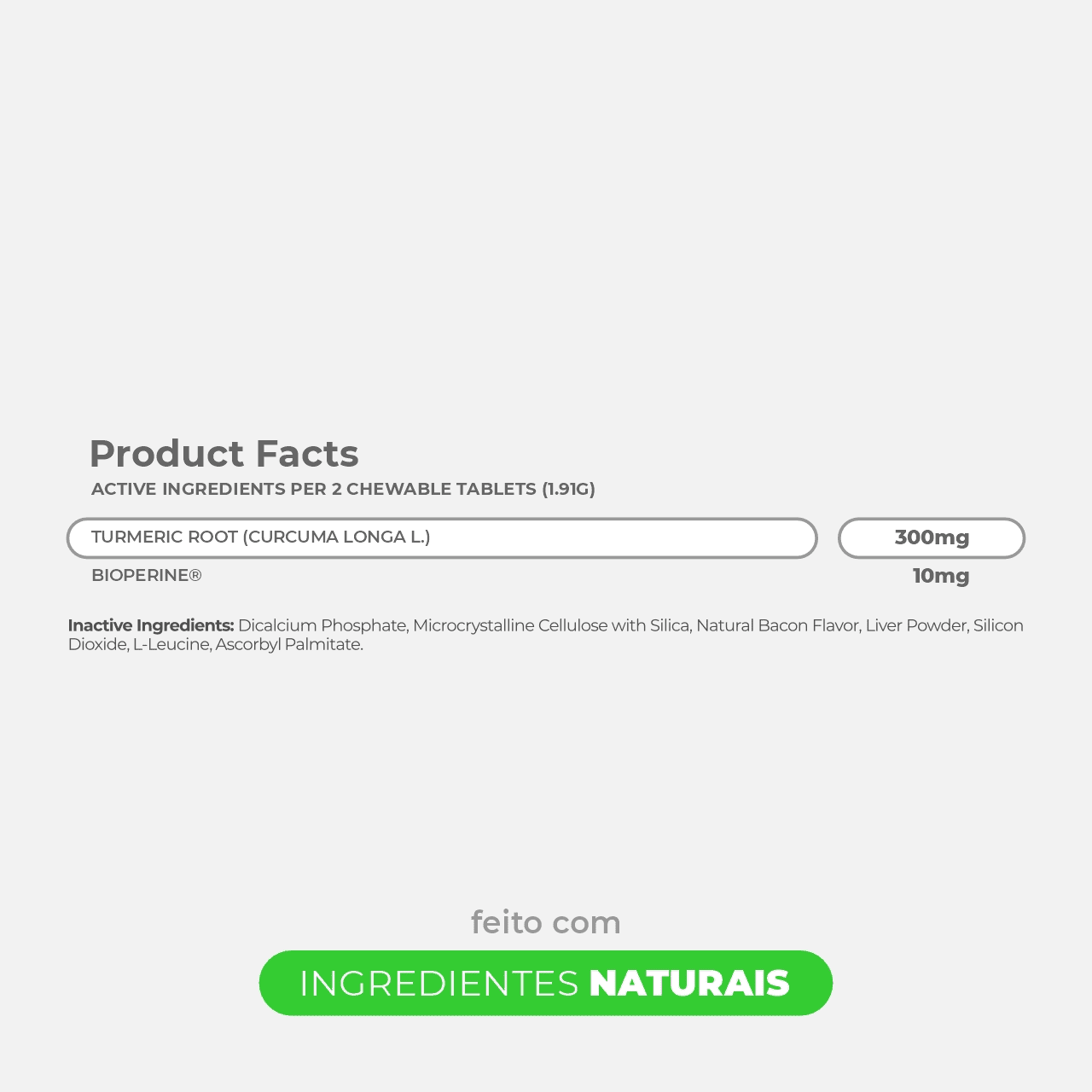 Turmeric (Cúrcuma) - Alívio natural para cães - 60 Tabletes