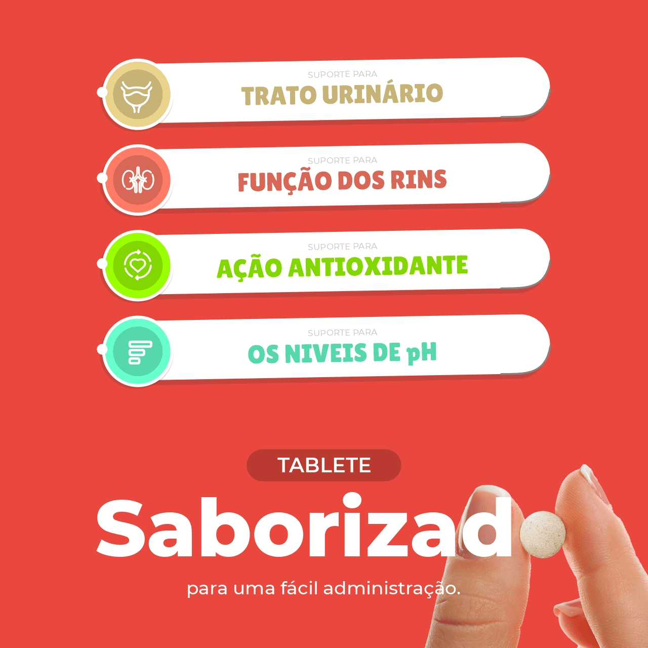 Urinary - Suporte para o Trato Urinário - Para Cães - 60 Tabletes Saborizados